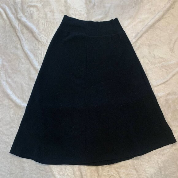 UNIQLO x LEMAIRE Black Wool Blend Skirt - Picture 3 of 9